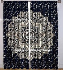 Tenda Ombra Mandala Nera Indiano Per Porta Finestra Decorazione Per La Stanza
