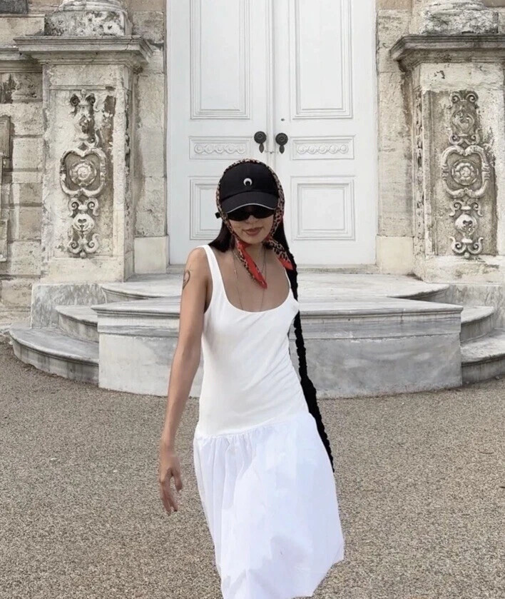 off shoulder white dress with sleeves Lydia Satin Off Shoulder Puff Sleeve Dress in White