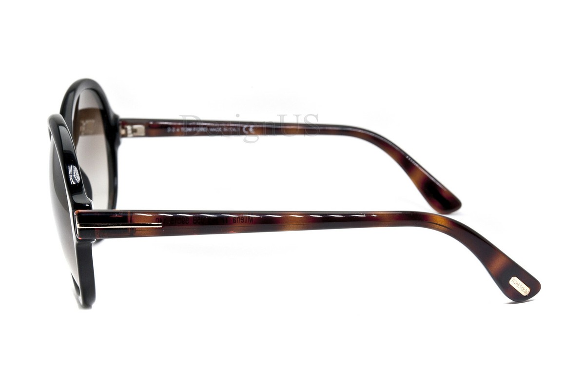 TOM FORD Milena TF343 サングラス Tom Ford Milena TF343 05B Black Brown Gradient 59/15/140