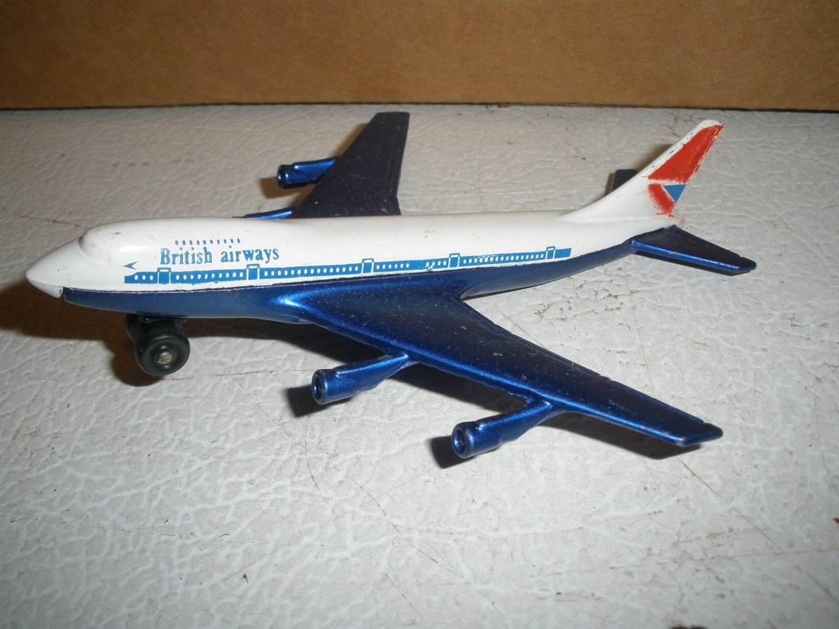 Vintage 1973 Lesney Matchbox Boeing 747 British Airways Jet