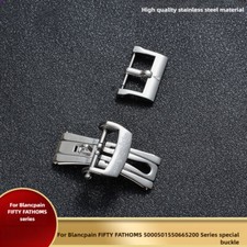 Stainless Steel Pin Buckle Butterfly Clasp 20mm for Blancpain FIFTY FATHOMS