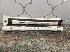 Vintage Yamaha Recorder Soprano Baroque 3-Piece Fingering Music Instrument