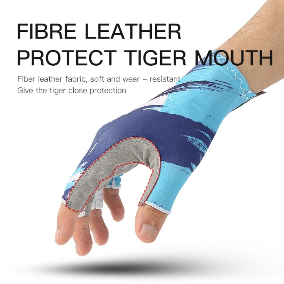 Fishing Gloves UPF50+ UV Protection Breathable Sun Protection Fingerless Gloves - Image 3 of 4