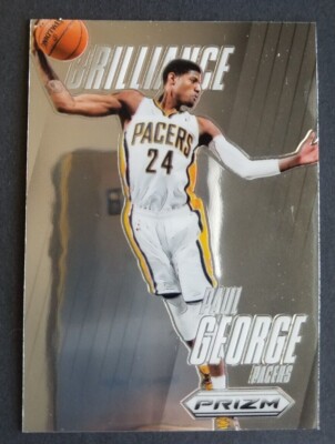 Paul George Brilliance Insert Prizm Card #5 Panini 2013 2014 Pacers Clippers