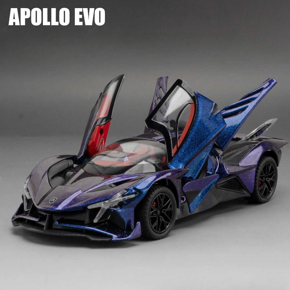 1/24 Apollo Project EVO Alloy Sports Car Model Diecast Sound Light