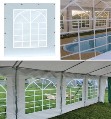Seitenwand Seitenteil 2x2m PE Ersatz 2x2m PE für Partyzelt Pavillon mit Fenster