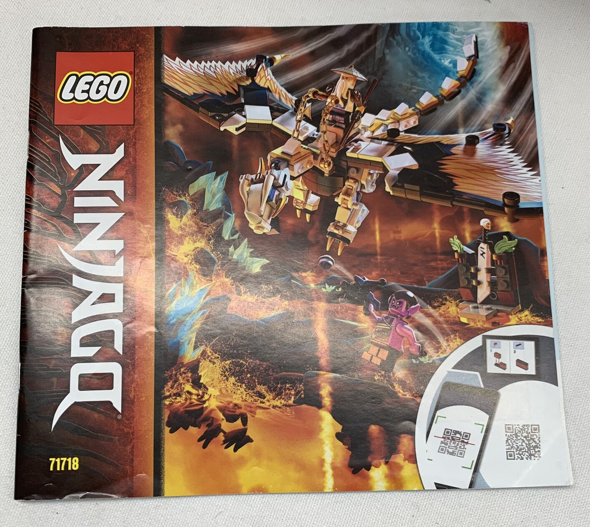 Lego Ninjago Manual For Set 71718 Wu's Battle Dragon NO BRICKS | eBay