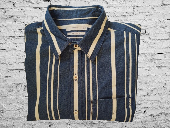 Mango Man Mango Casual Shirts MANGO MAN RELAXED FIT DENIM LONG SLEEVE CASUAL DRESS SHIRT SIZE Mango Man Mango Casual Shirts MANGO MAN RELAXED FIT DENIM LONG SLEEVE CASUAL DRESS SHIRT SIZE