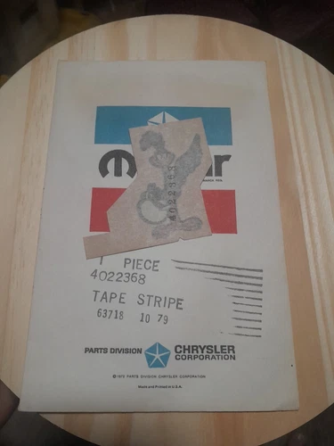 OEM 1970 Plymouth Superbird  Door Panel Road Runner Decal Vinyl PART# 4022368