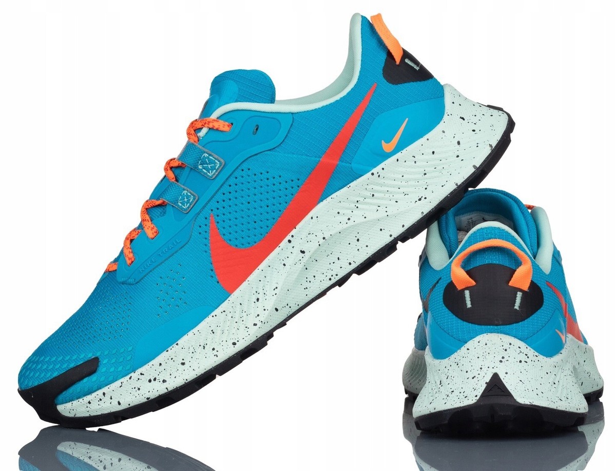 Nike Pegasus Trail 3 \'Laser Blue\' DA8697-400 Running size 8 READ Nike Pegasus Trail 3 Laser Blue Habanero Red - DA8697-400  main image 4