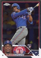 2023 Topps Chrome Update #USC135 Elier Hernandez Texas Rangers Rookie Card RC