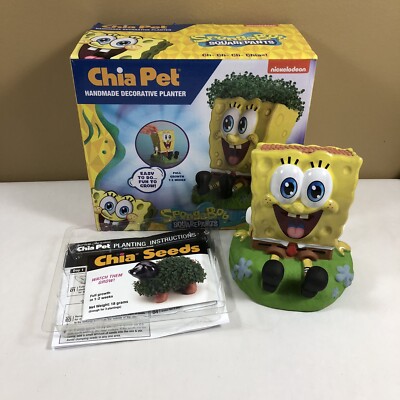 Nickelodeon SpongeBob Squarepants Chia Pet Decorative Planter 2024 New Open Box