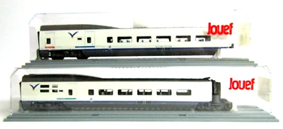 JOUEF FRANCE - 594500+594100 2 CARROZZE INTERMEDIE AVE CON VETRINETTE, H0