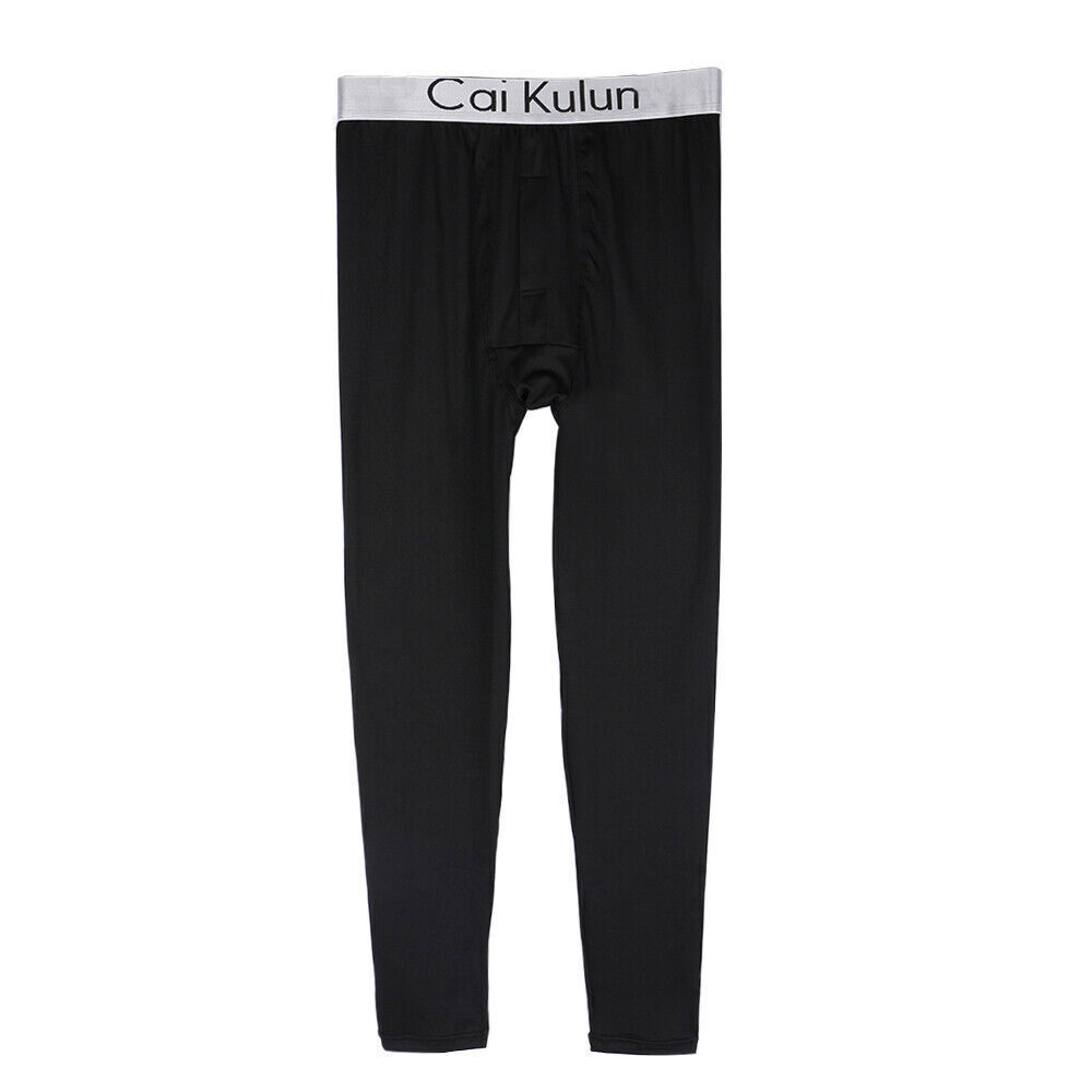 Mens Thermal Underwear Pants Leggings Stretch Long Johns Soft Winter