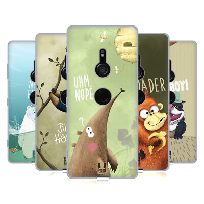 HEAD CASE DESIGNS ANIMAL QUIPS SOFT GEL CASE FOR SONY PHONES 1