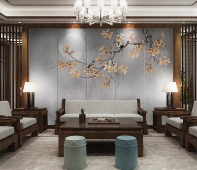 3D Brown Branch Bird G5338 Wallpaper Wall Murals Removable Self-adhesive Honey