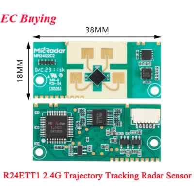 R24ETT1 Radar Sensor, 2.4G Human Presence Detection Tracking Module