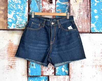 Kids Girls Old Navy High-Waisted Cut-Off Non-Stretch Jean Shorts 16 Dark  Wash