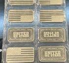 1 Troy Oz 999 Silver American Flag UNITED WE STAND Highland Mint Sealed