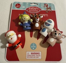 RUDOLPH The Red-Nosed Reindeer 5 piece Finger Puppets CHRISTMAS