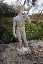 6666  FIGURINE STATUETTE  DAVID NU  RENAISSANCE SCUPLTURE   MICHEL ANGE  31 CM