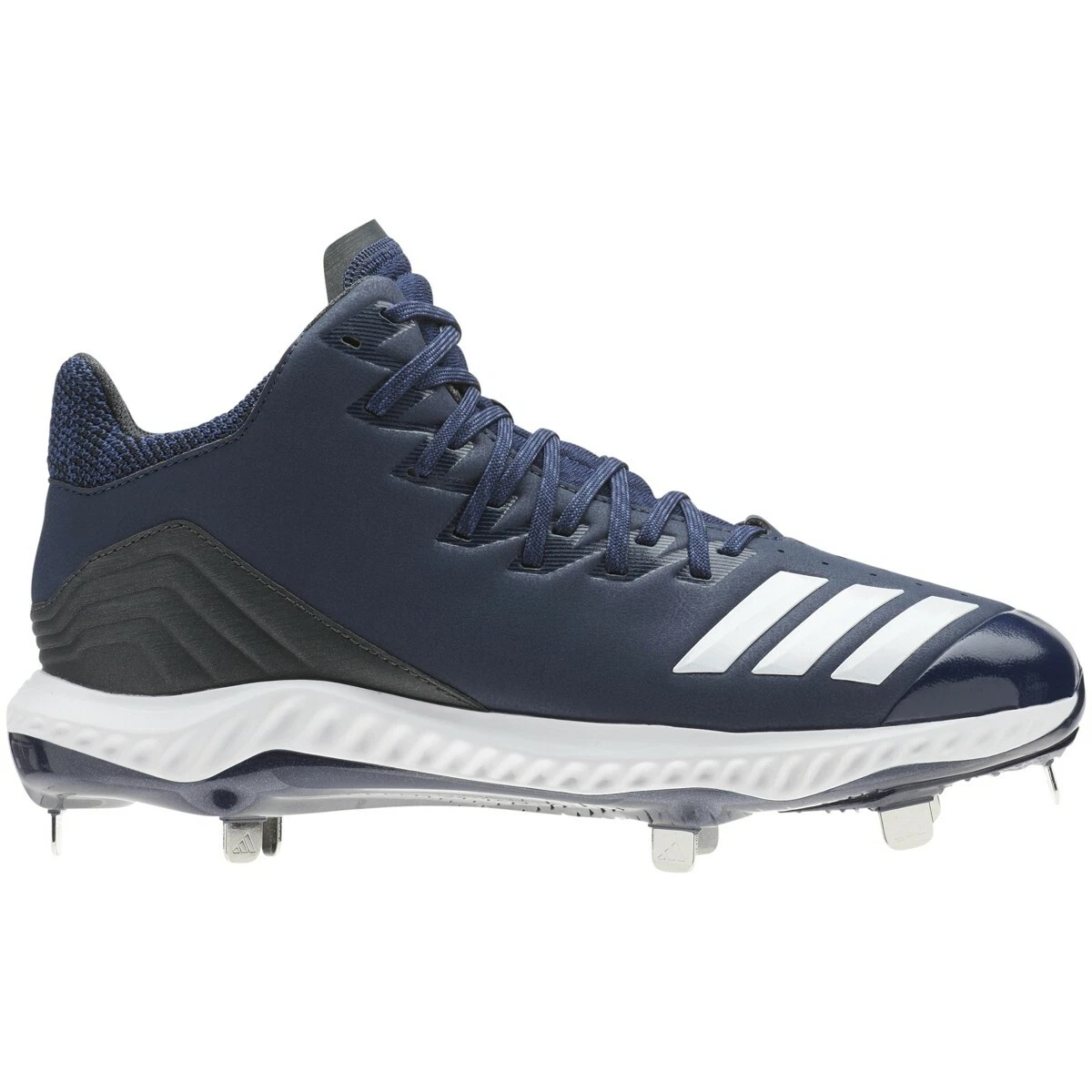 Adidas Mens G28272 Navy Blue White Icon Bounce Mid Baseball Size 17 Cleat Shoes adidas Icon Bounce Collegiate Navy for Sale | Authenticity  main image 3