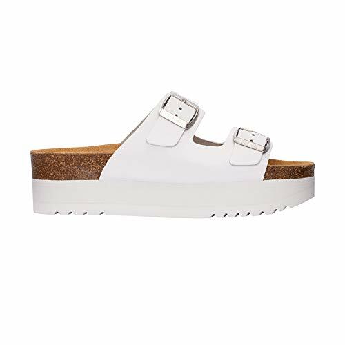 SCHOLL - CIABATTA DONNA DUE FIBBIE CON PLATFORM - BIANCA - ALTEA - SS21 |  eBay