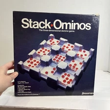 Vintage 1978 Stack Ominos Three-dimensional Domino Game Pressman Board Game