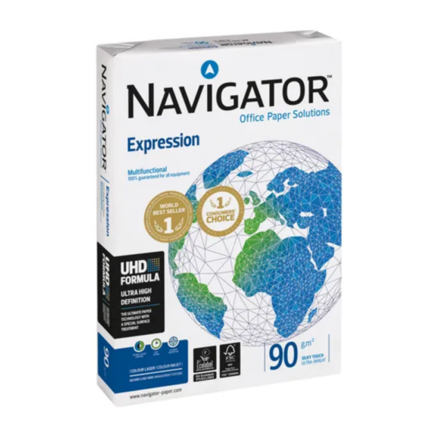 1Box Navigator Expression 90 Gsm Paper A4 80gsm 5 reams 5 Ream 2500 Sheet +24h