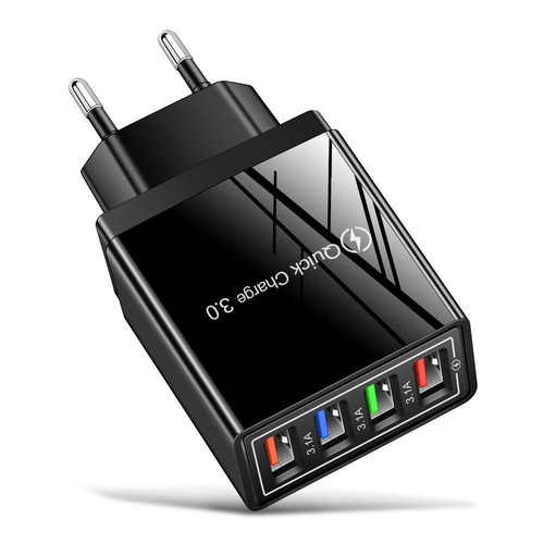 4 Port USB Wall Charger USB Fast Quick Charge QC 3.0 Power Adapter US/UK/EU Plug - 第 16/17 張圖片