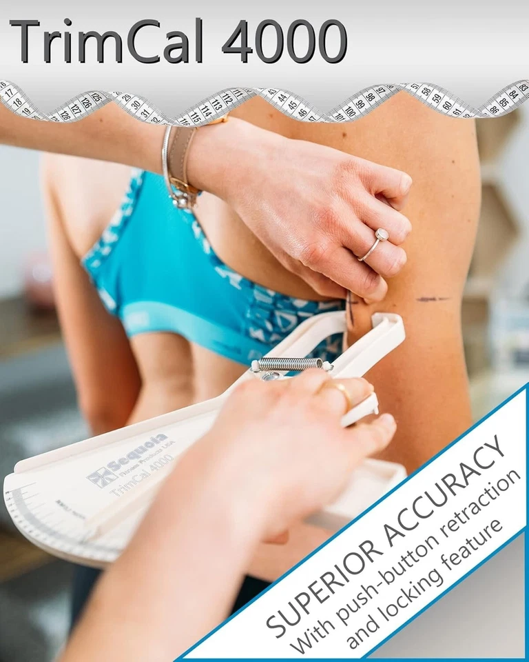 Pinça de gordura corporal Sequoia Fitness TrimCal 4000 Skinfold | % de gordura corporal | Fitness - Imagem 3 de 4