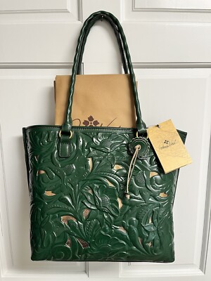Patricia Nash Tooled Leather Cutout Adeline Tote Shoulder Bag