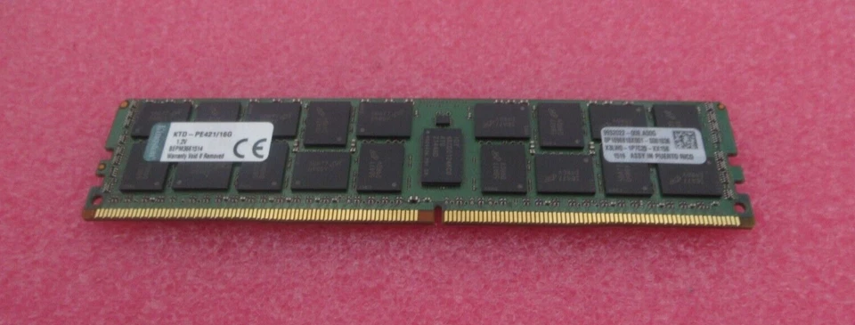 Kingston 16GB PC4-17000 DDR4 ECC LRDIMM 288-Pin Server Memory KTD-PE421/16G - Image 2 of 4