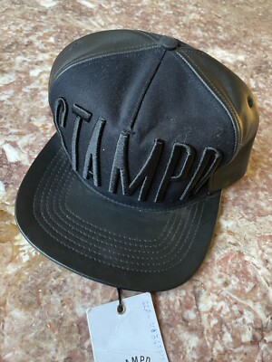 Stampd LA  Stampd  Black Snapback Leather Bill RARE