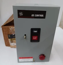 New Ge Size M-0 Manual Motor Starter 2 HP 2 Pole 115/230/277 Vac CR1062R2ABP202R