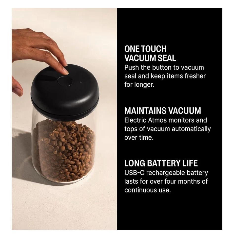 Recipiente de vacío eléctrico y contenedor de almacenamiento Fellow Atmos - hermético Foto 3 de 4