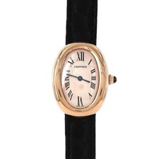 Authentic Cartier Baignoire PG W1536936 PG/RG Quartz #230-000-364-3364