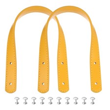 2pcs 14 Leather Purses Straps Handbag Belt Band Bag Handle Yellow