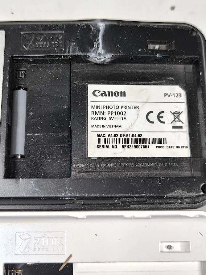Canon Zoemini Mini Fotodrucker Konvolut - Für Ersatzteile, Gebrauchsspuren - Bild 2 von 4