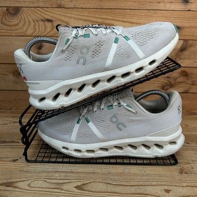 On Running Turnschuhe Damen Größe UK 6,5 Cloudsurfer grau weiß Schweizer Fitnessschuhe