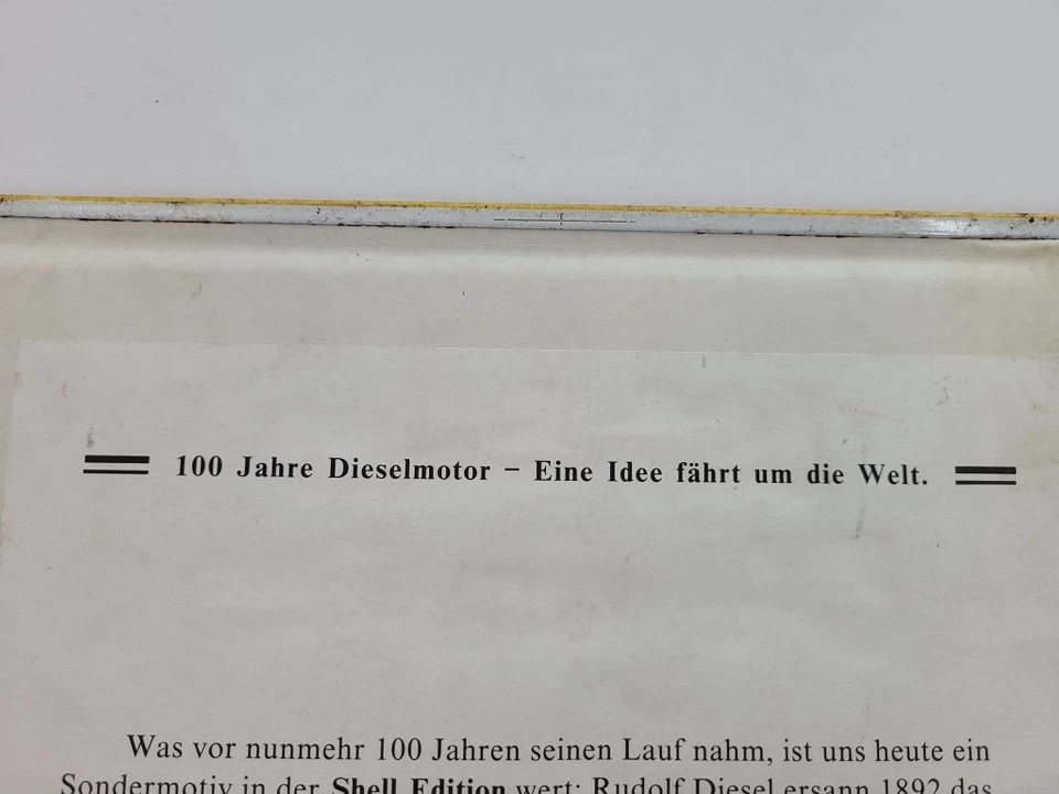 Blech-Schild Reproduktion "SHELL" 100J. Dieselmotor Reklame Werbung Deko #257161 - Bild 4 von 4