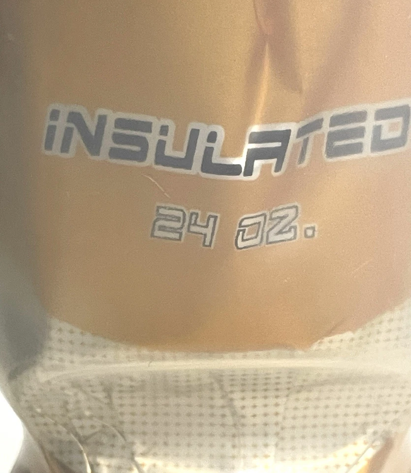 Polar Insulated Water Bottle 24oz Gold - Dark Orange Bicycle Cycle Cold Drink - Image 3 of 4