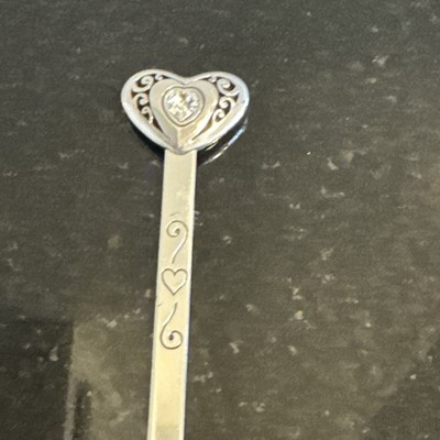 Brighton Heart Bookmark Silver Gift For Book Lover - 8 Inches Silver