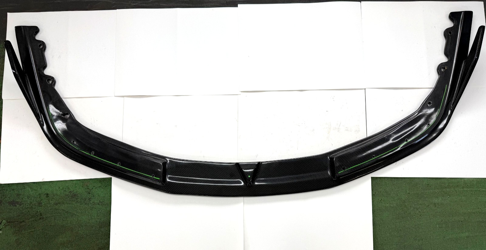 10-15 FERRARI 458 SPIDER ITALIA CARBON FIBER BUMPER LOWER SPOILER SPLITTER LIP