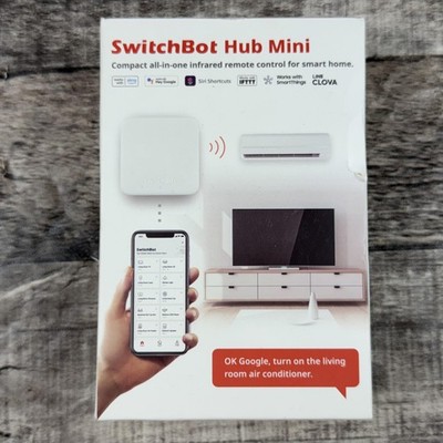 SwitchBot Hub Mini Smart Home WiFi IR Remote Controller Alexa White W0202200