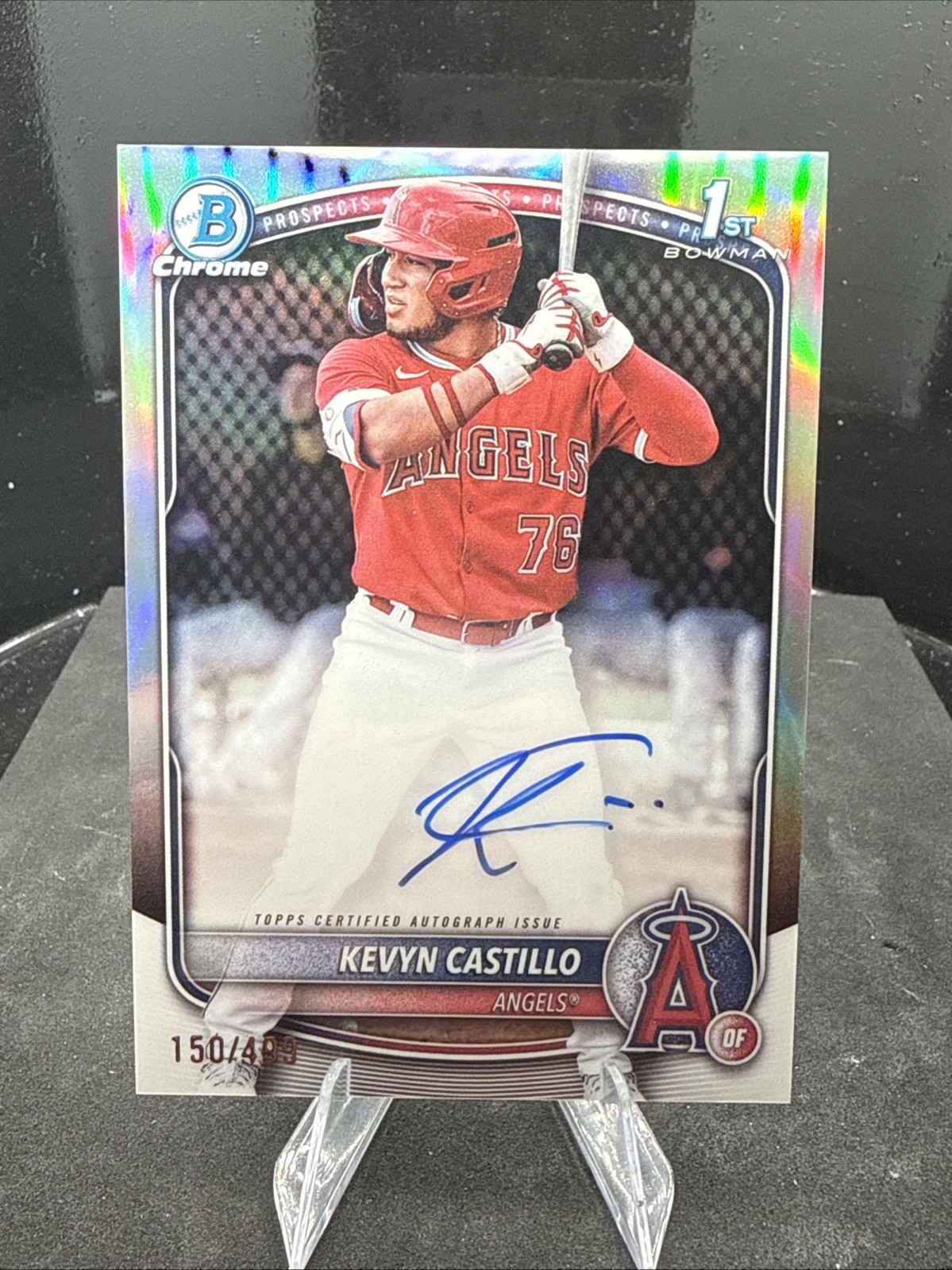 2025 Bowman - Chrome Prospect Autographs Kevyn Castillo #CPA-KC Refractor /499