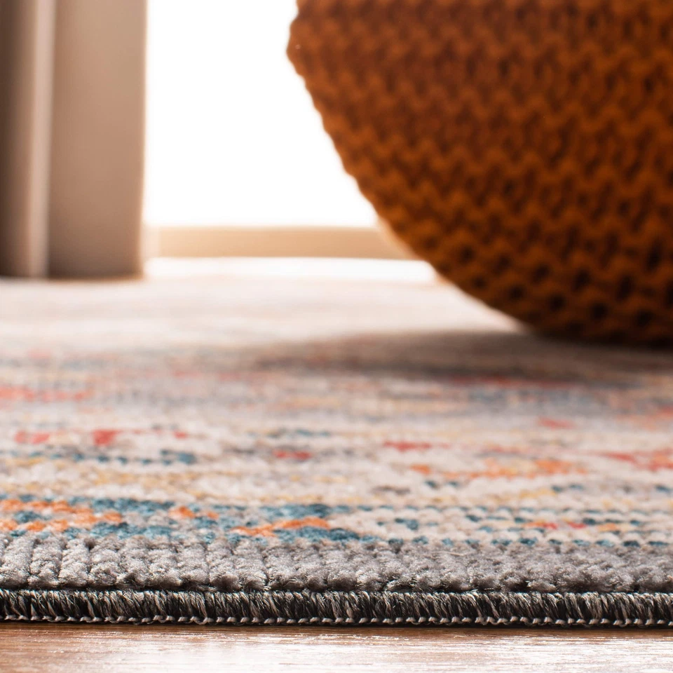 Farmhouse Collection 3' x 5' Charcoal / Ivory FMH812H Moroccan Boho Tassel Ar... - Image 4 of 4