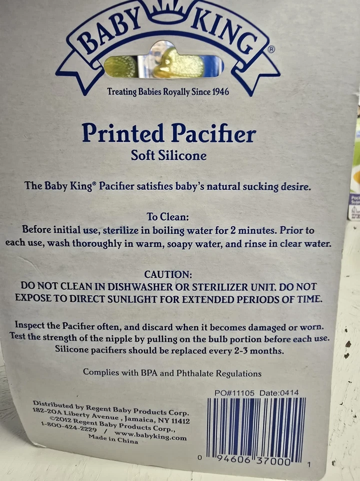 Lote De Colección De 8 Mordedores, Chupetes, Clips Y Llaves Baby King 1-18 Meses ¡Nuevo! Foto 3 de 4