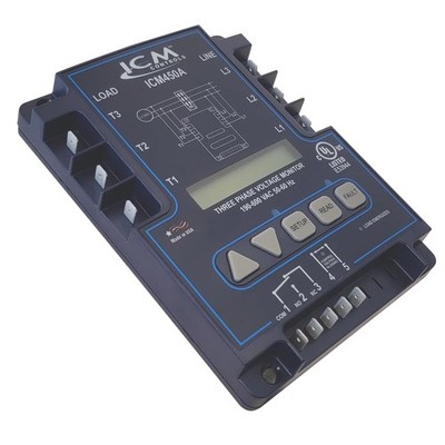 ICM Controls ICM450A Programmable 3-Phase 5 x 8.12 x 1.37 inches, Multicolor