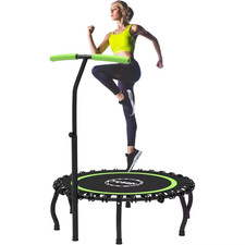 Rebounder Trampoline for Adults 330LBS Fitness Indoor Trampoline Mini Exercise